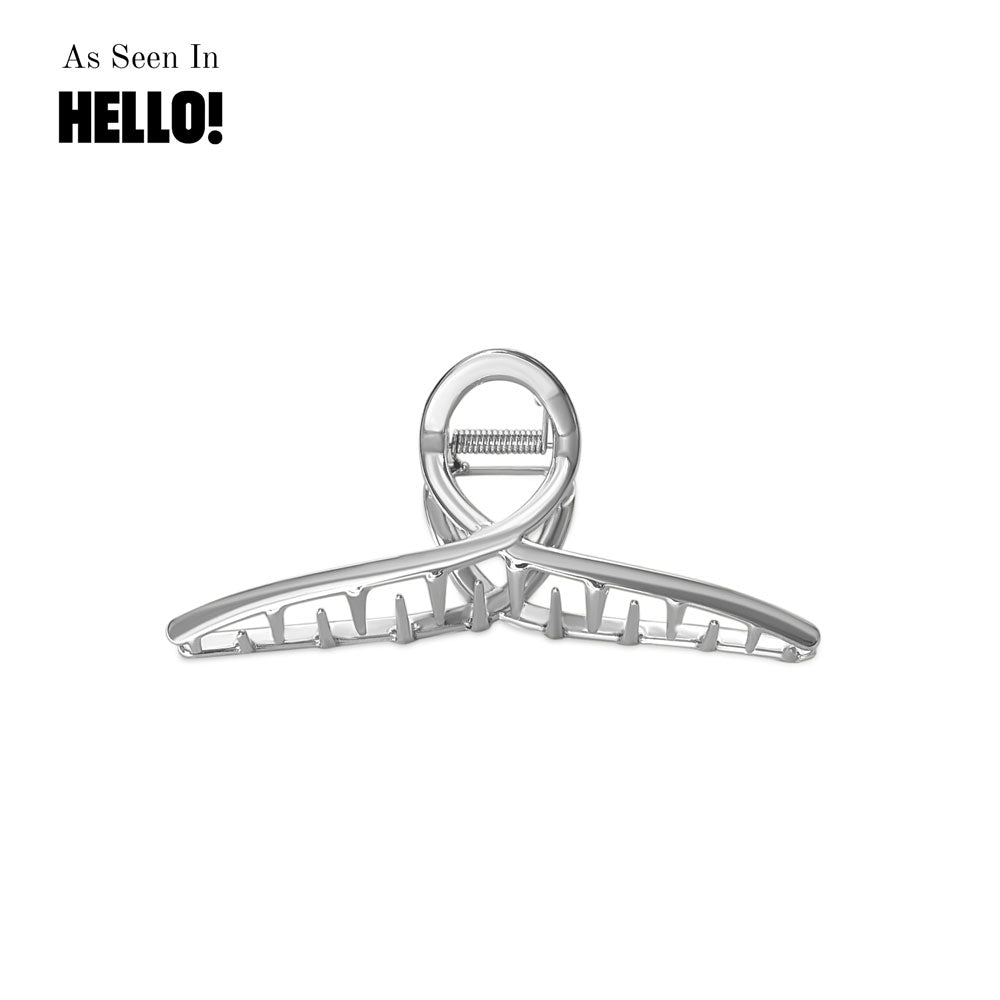 Anisa Sojka Silver Metal Hair Claw Clip