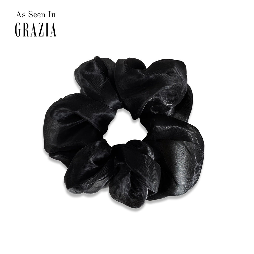 Anisa Sojka Black Oversized Hair Scrunchie