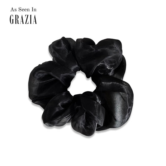 Anisa Sojka Black Oversized Hair Scrunchie