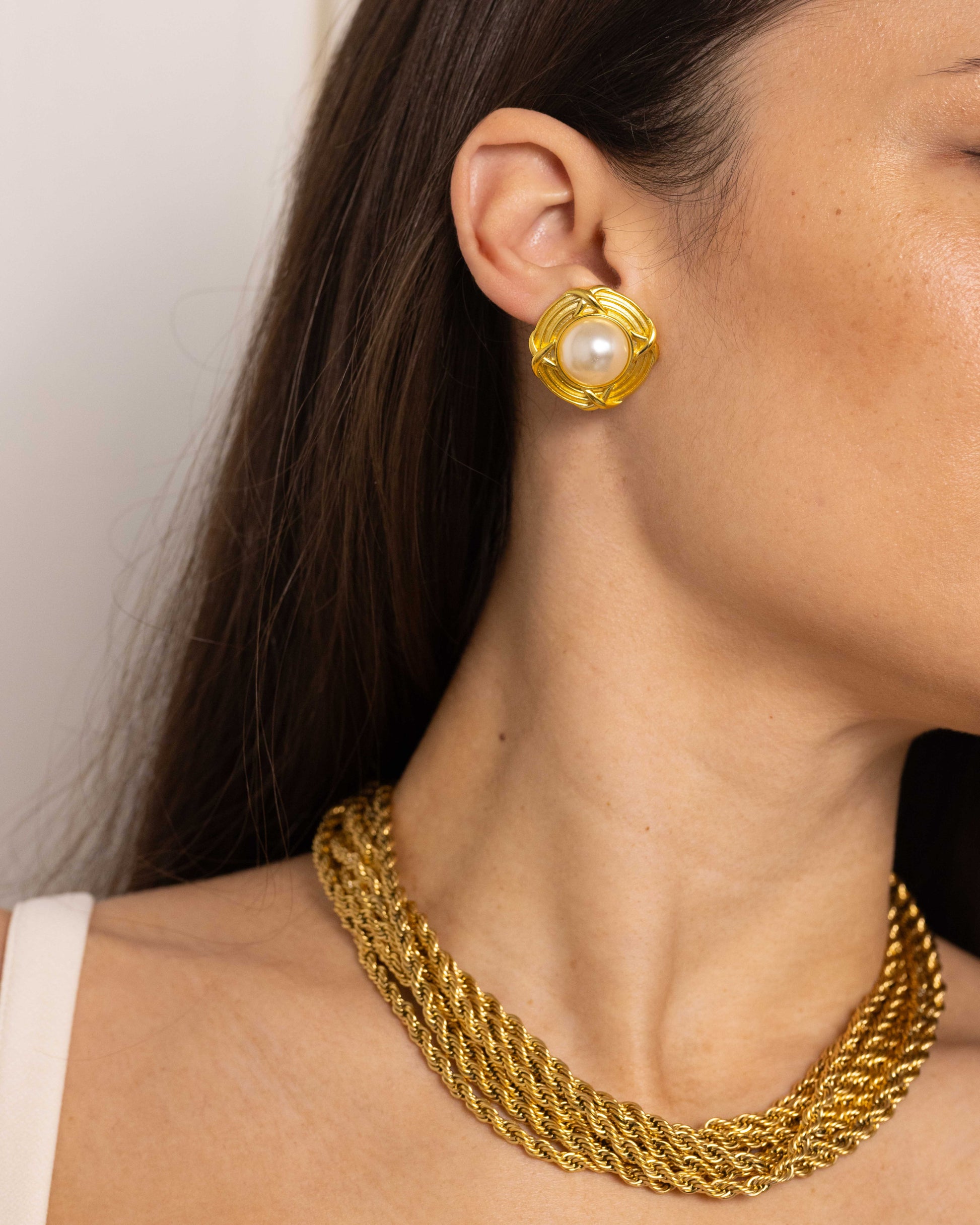 Anisa Sojka Gold Layered Rope Necklace