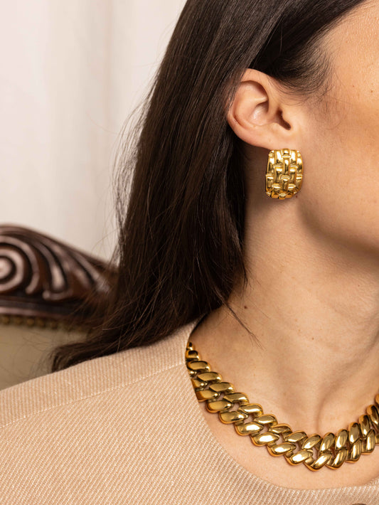 Anisa Sojka Chunky Weave Earrings