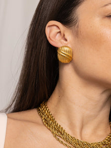 Anisa Sojka Gold Chunky Earrings