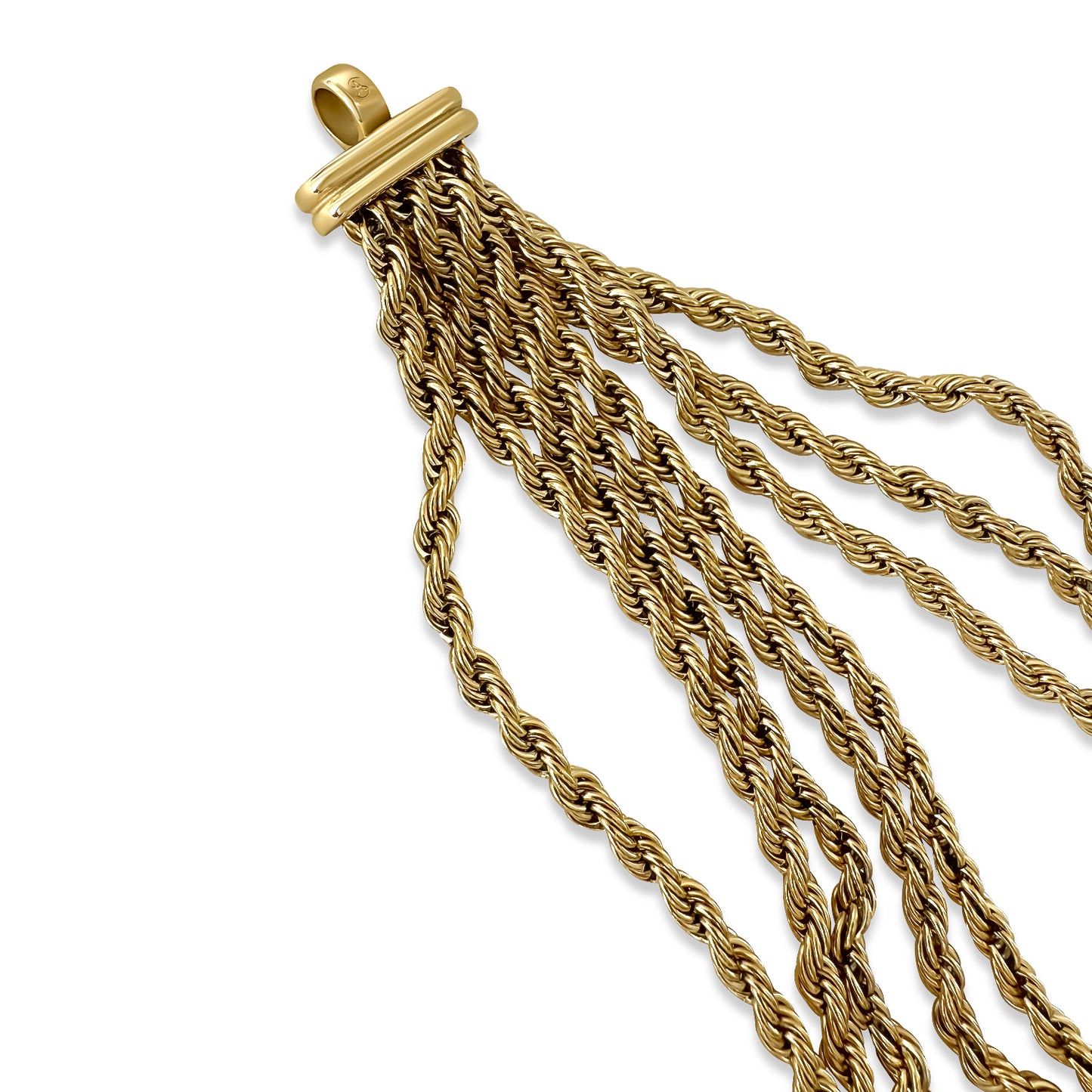 Anisa Sojka Gold Layered Rope Necklace