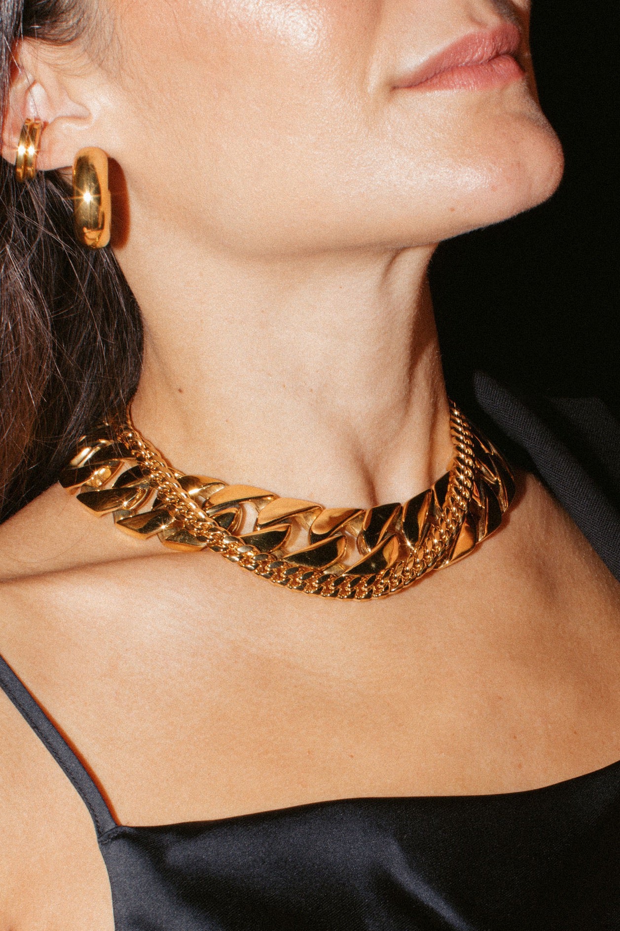 Anisa Sojka Gold Chubby Hoop Earrings