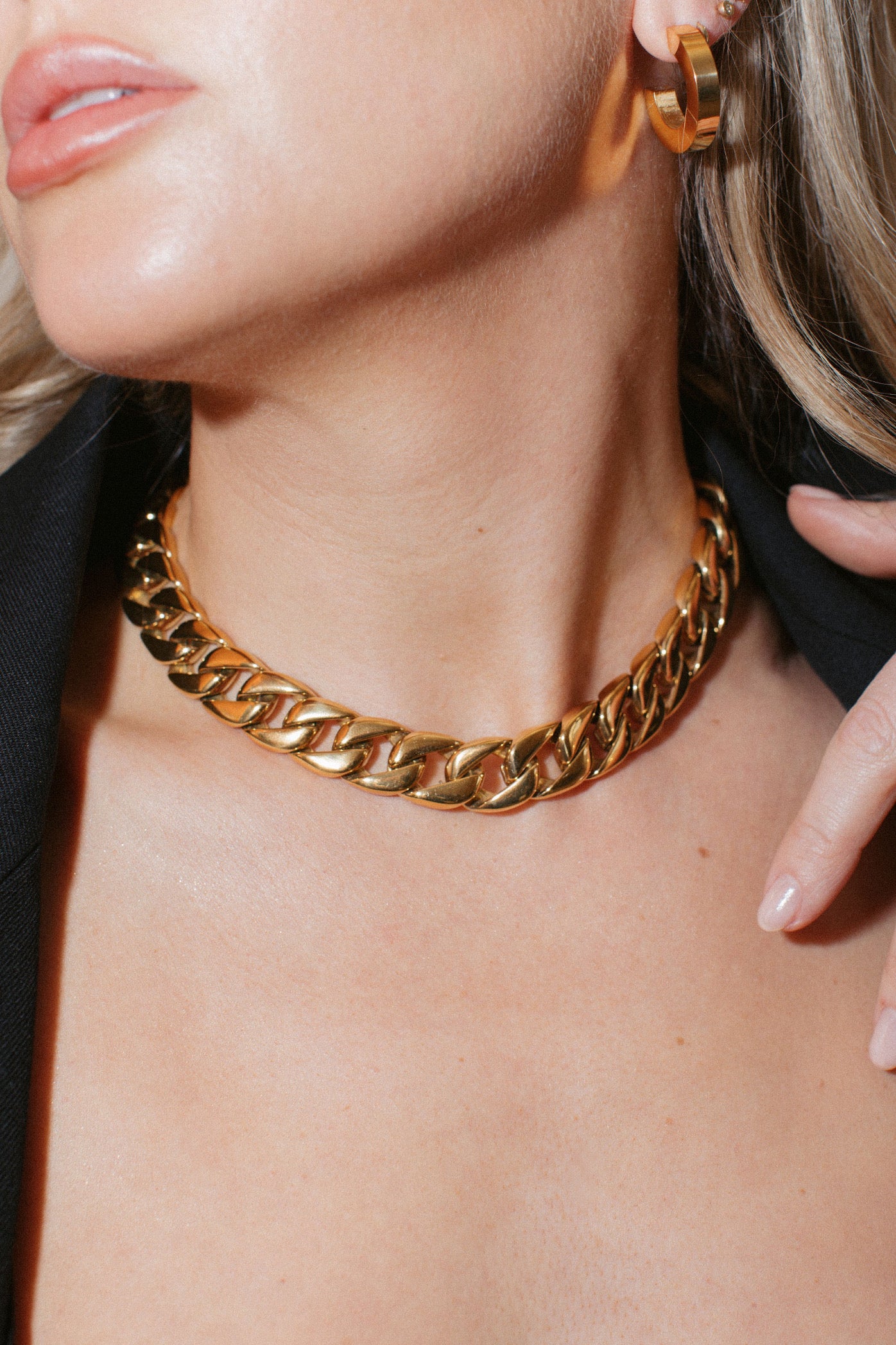 Anisa Sojka Square Edge Hoop Earrings