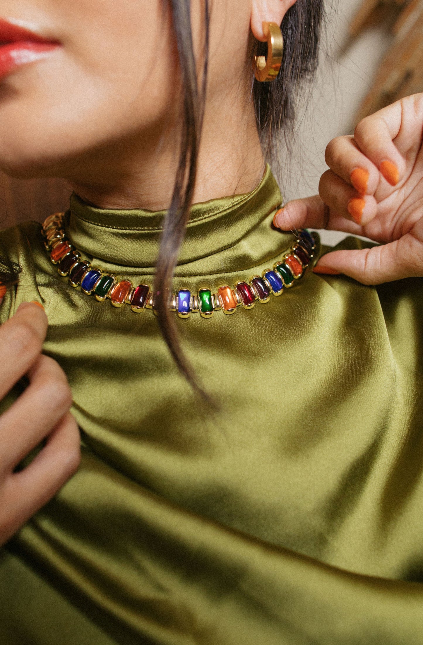Anisa Sojka Square Edge Hoop Earrings