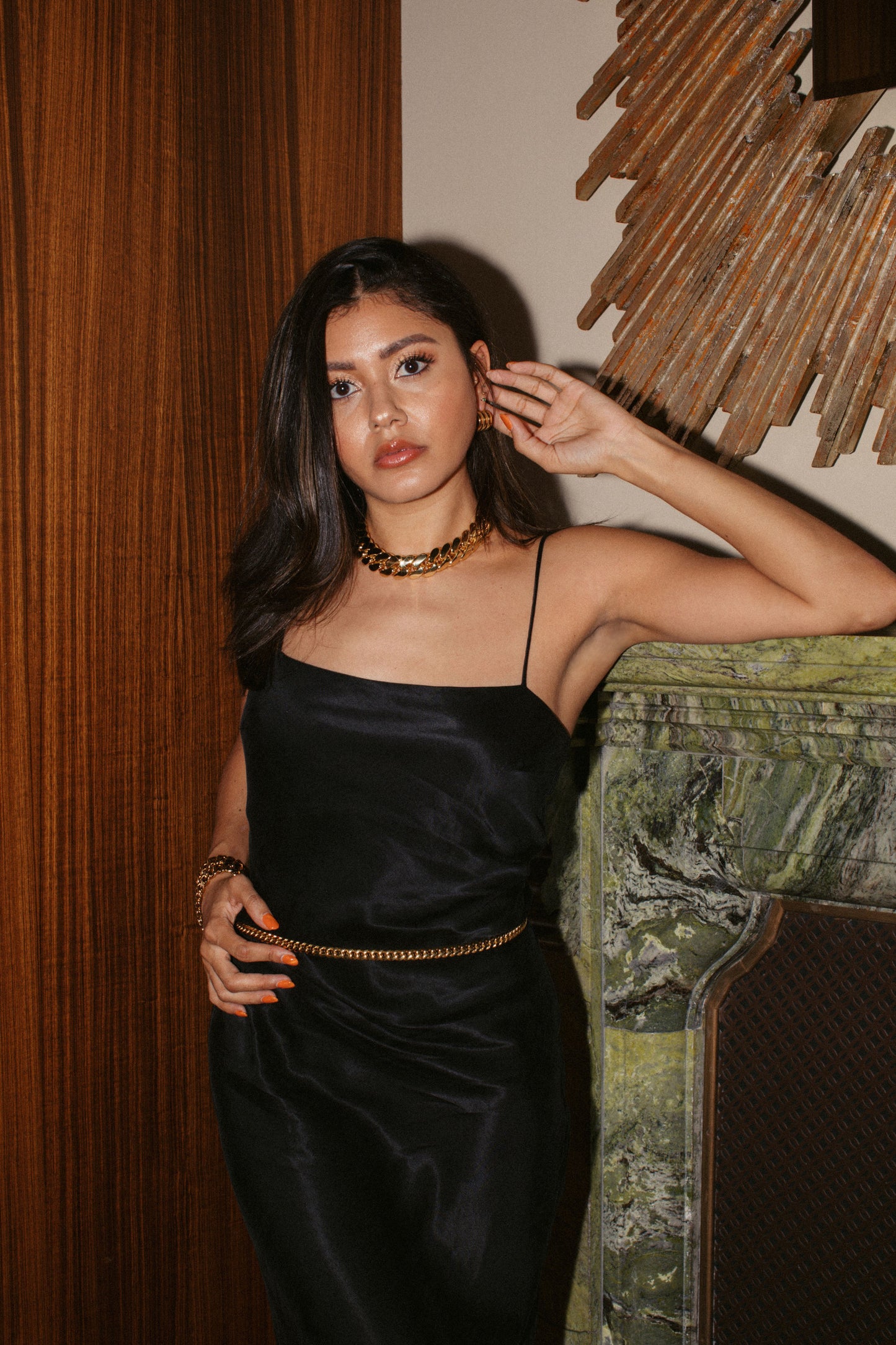 Anisa Sojka Gold Chunky Cuban Necklace