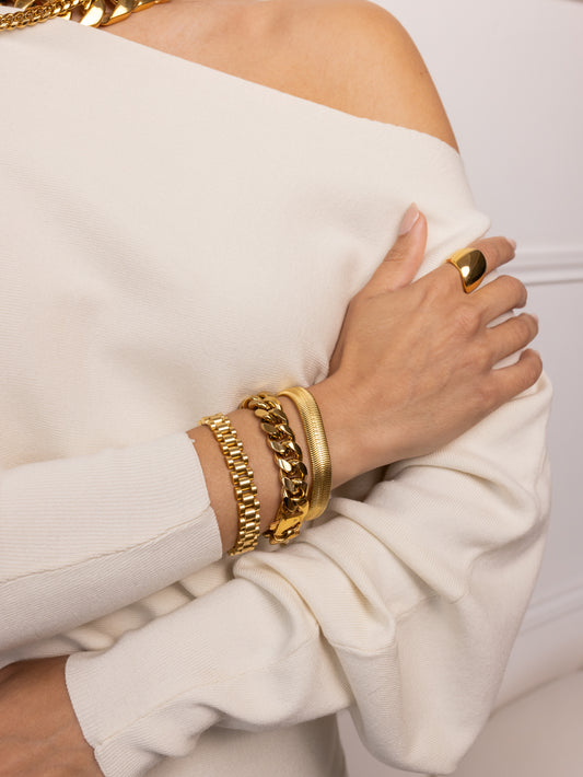 Anisa Sojka Flat Snake Bracelet