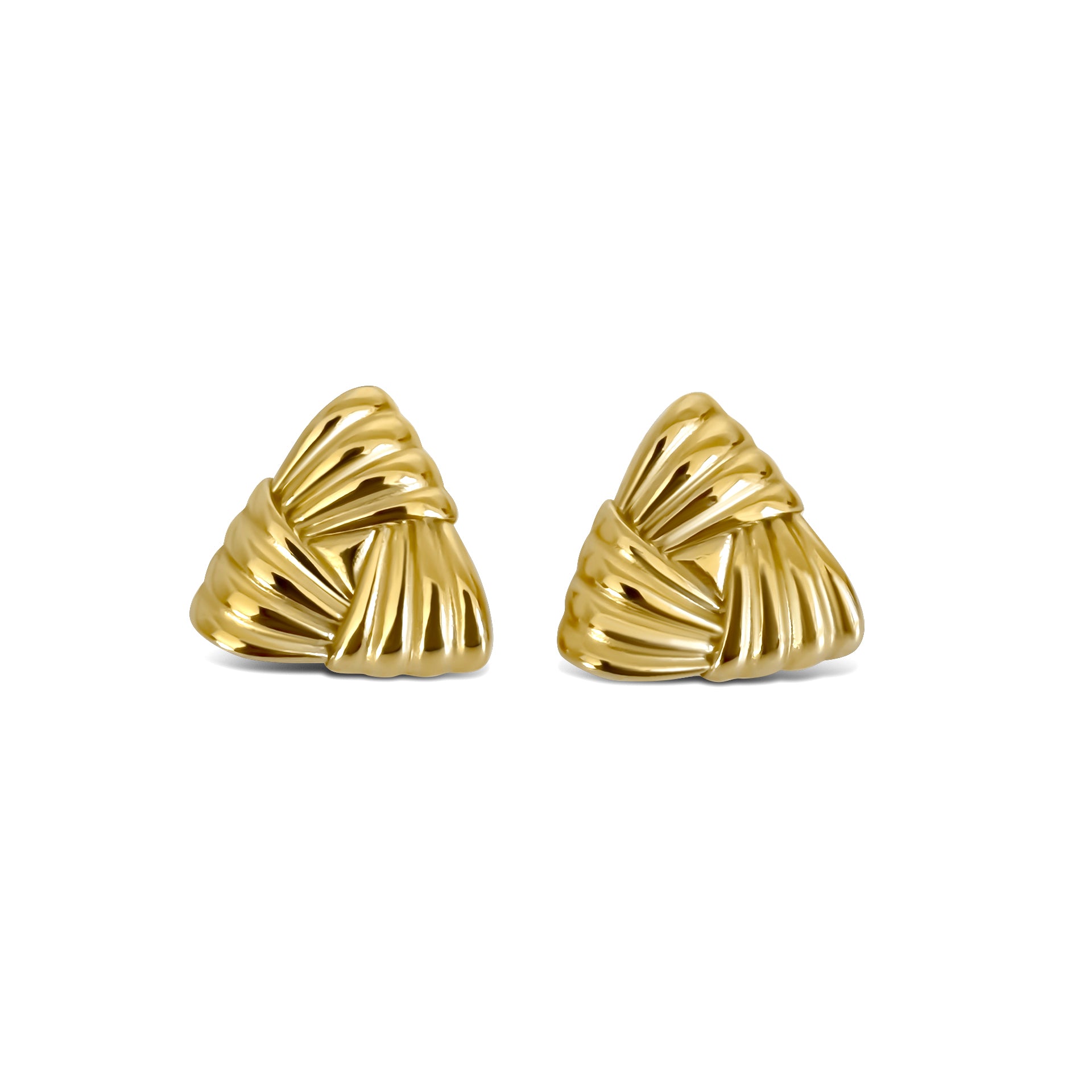 Anisa Sojka Gold Triangle Earrings