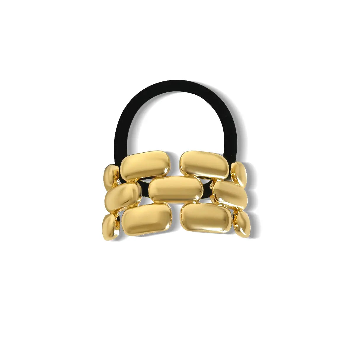 Gold Weave Metal Hair Tie Anisa Sojka
