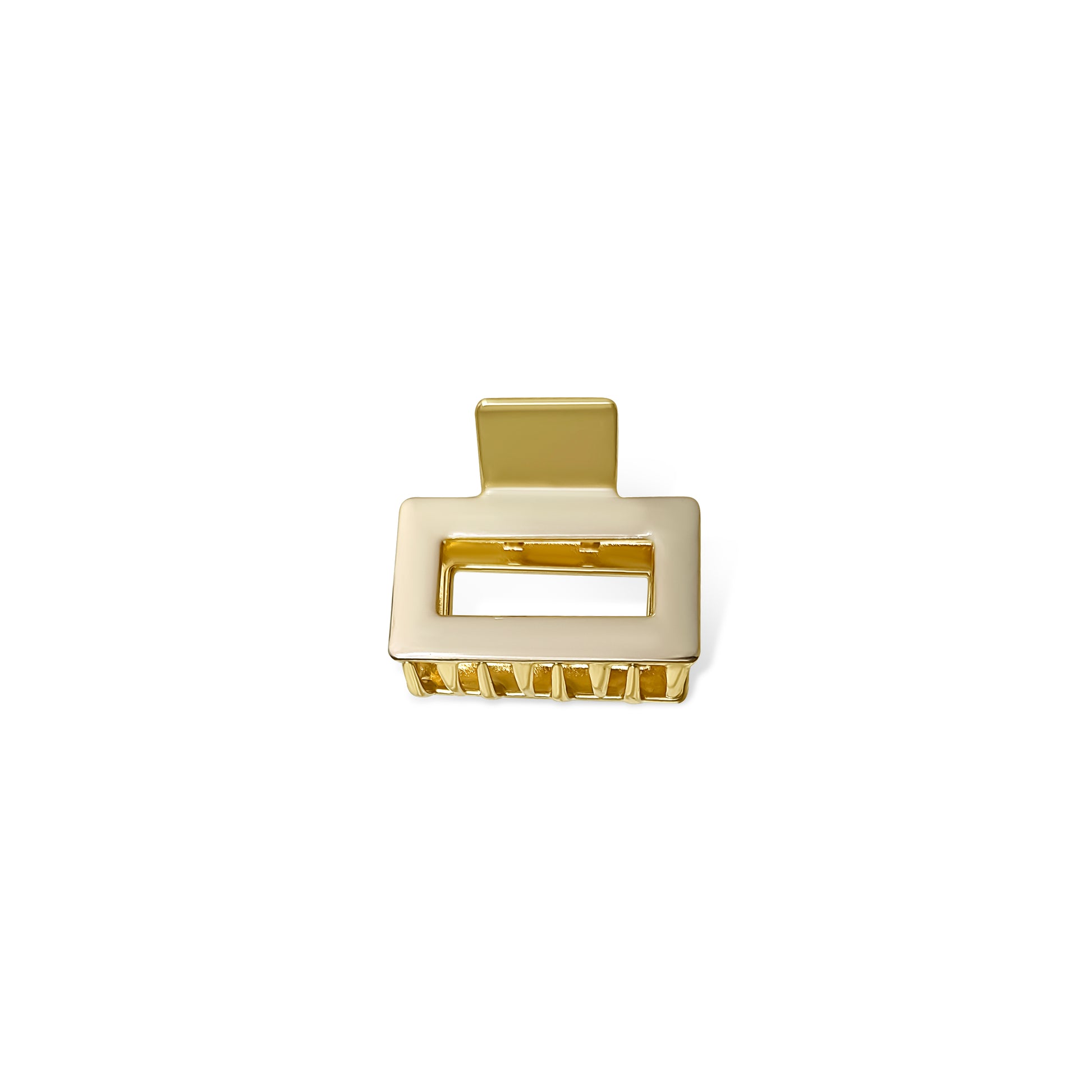 Anisa Sojka Ivory Mini Metal Hair Claw Clip