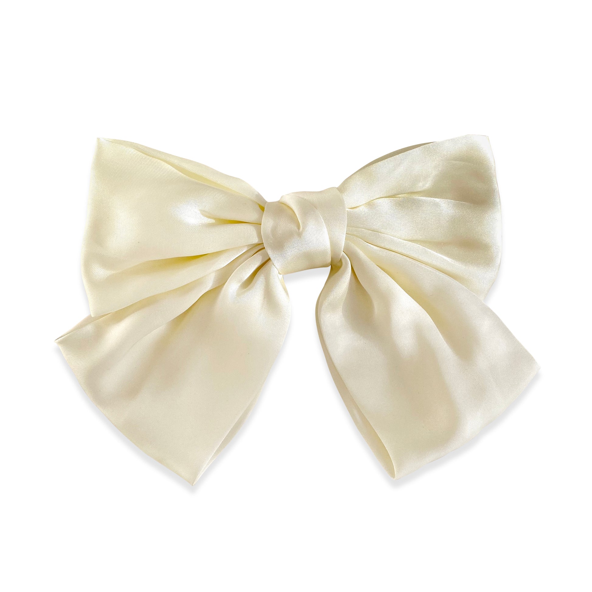 Anisa Sojka Ivory Oversized Bow Hair Clip