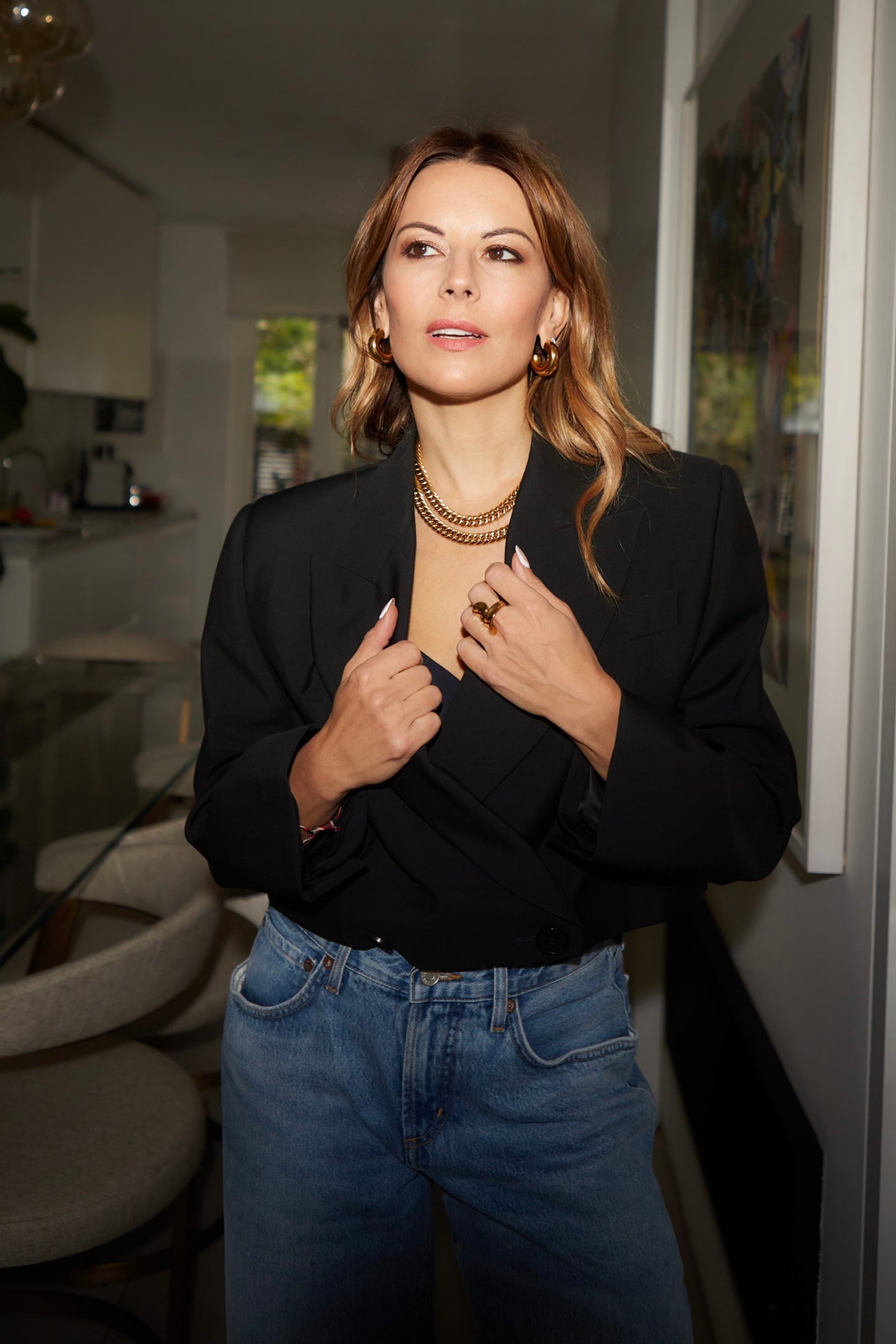 Anisa Sojka x Juliet Angus Gold Chubby Hoop Earrings