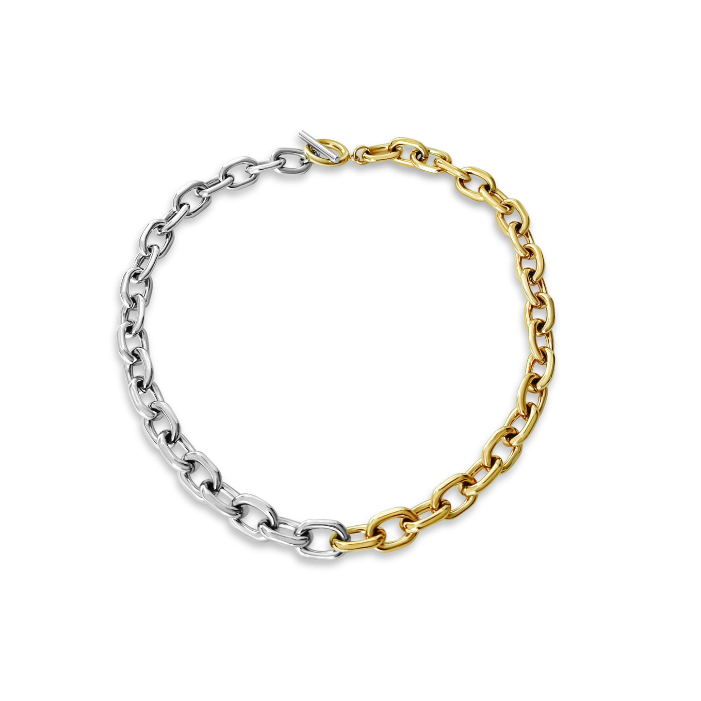 The Gold & Silver Anisa Sojka x Juliet Angus T-Bar Necklace