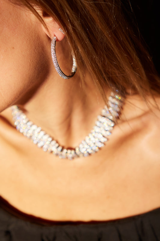 Anisa Sojka x Juliet Angus The Embellished Juliet Hoop Earrings
