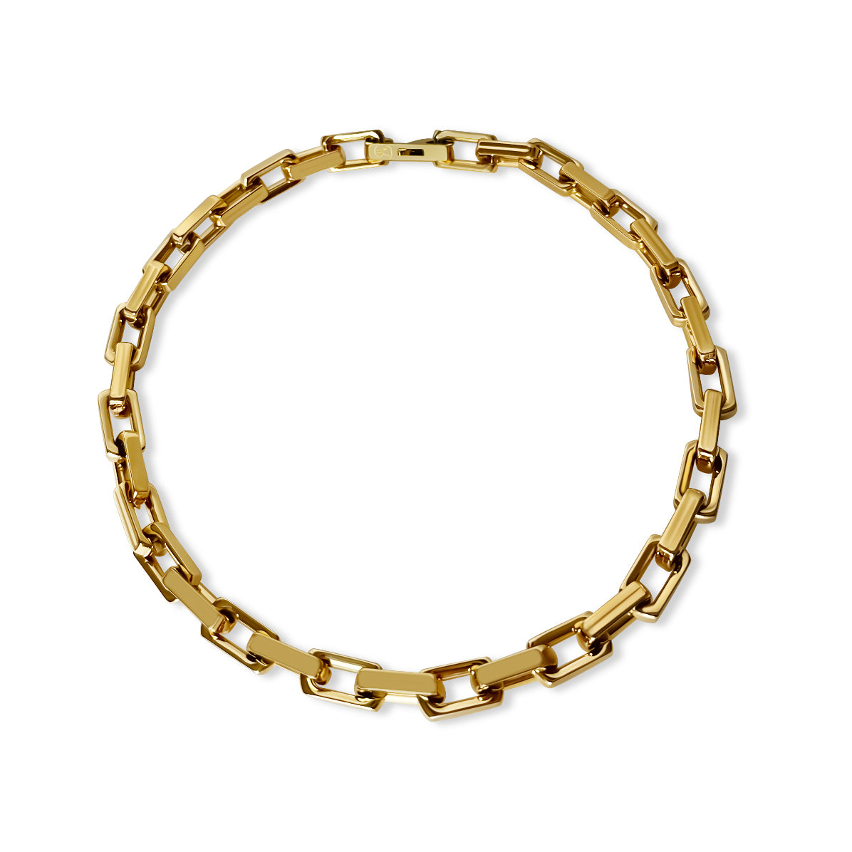 Anisa Sojka x Juliet Angus Gold Square Link Necklace
