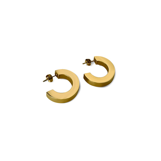 Anisa Sojka Square Edge Hoop Earrings