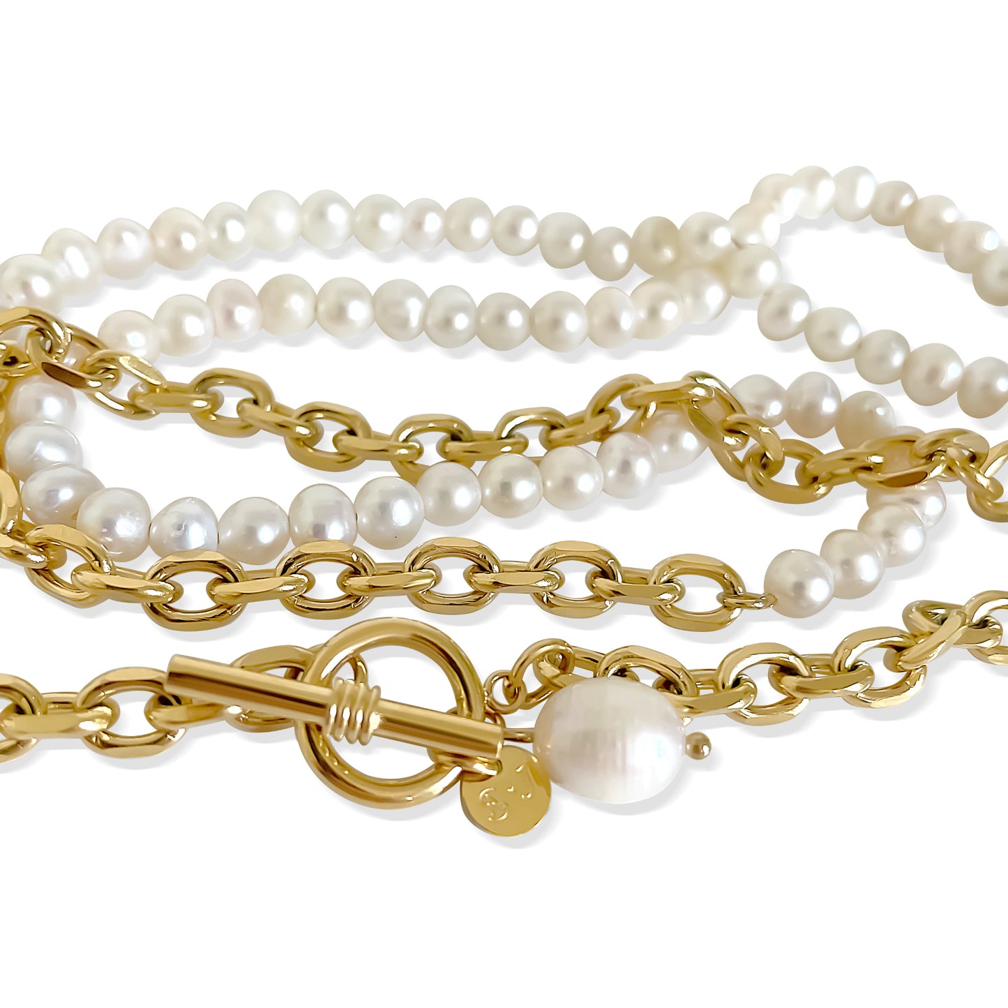 The Anisa Sojka x Juliet Angus Pearl Wrap Necklace