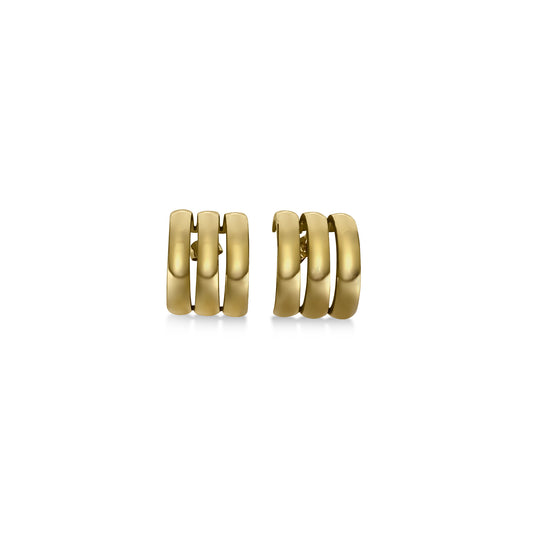 Anisa Sojka Triple Row Hoop Earrings
