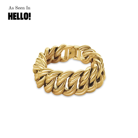 Anisa Sojka Twisted Chunky Chain Bracelet