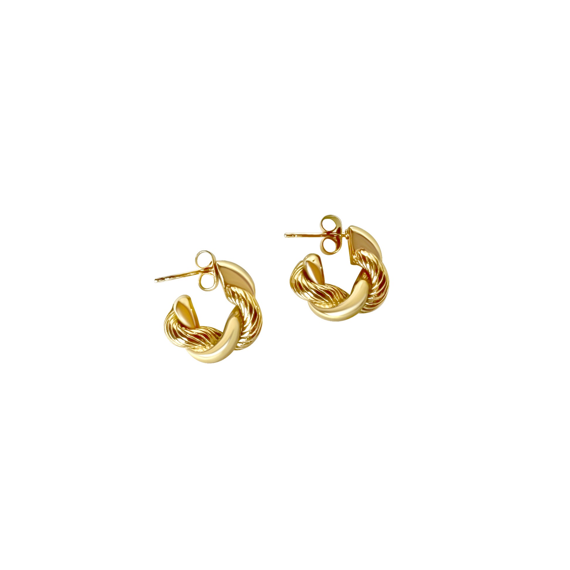 Anisa Sojka Mini Twisted Hoop Earrings