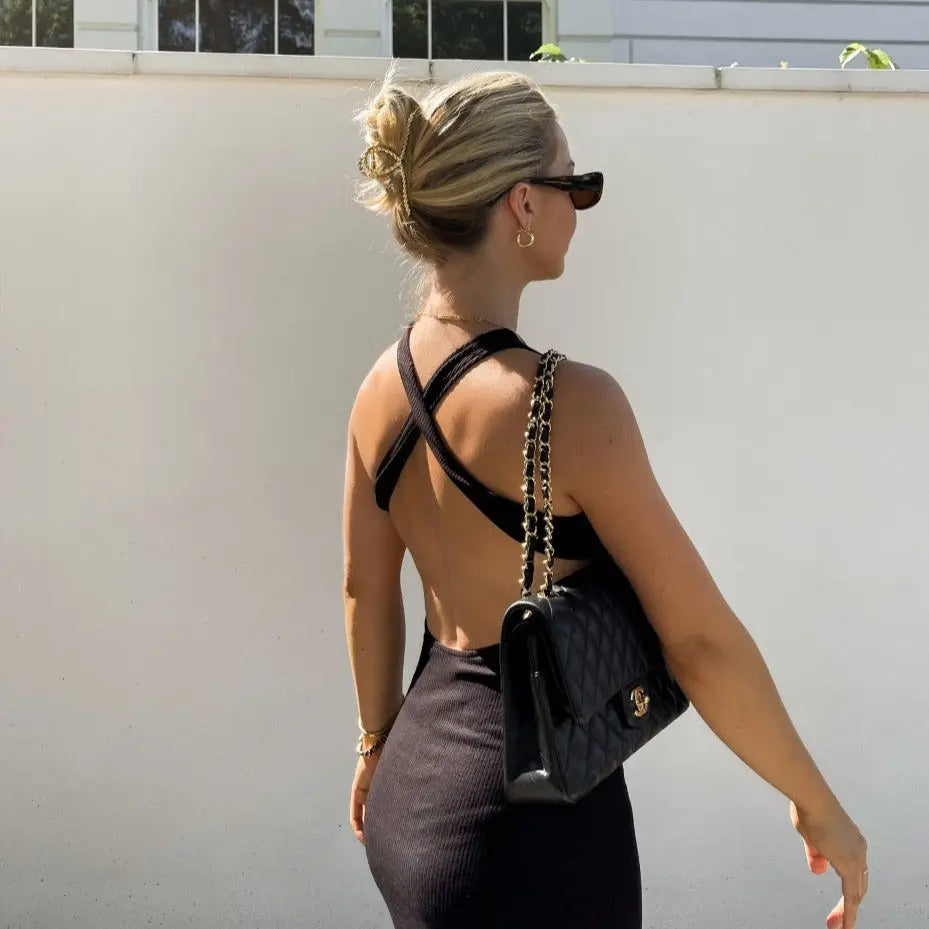 Gold Twisted Metal Hair Claw Clip Anisa Sojka