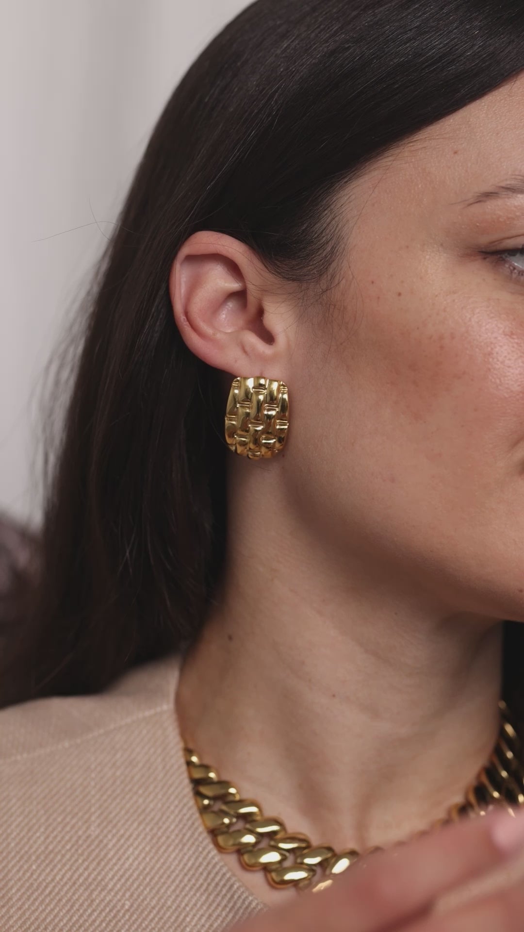 Anisa Sojka Chunky Weave Earrings