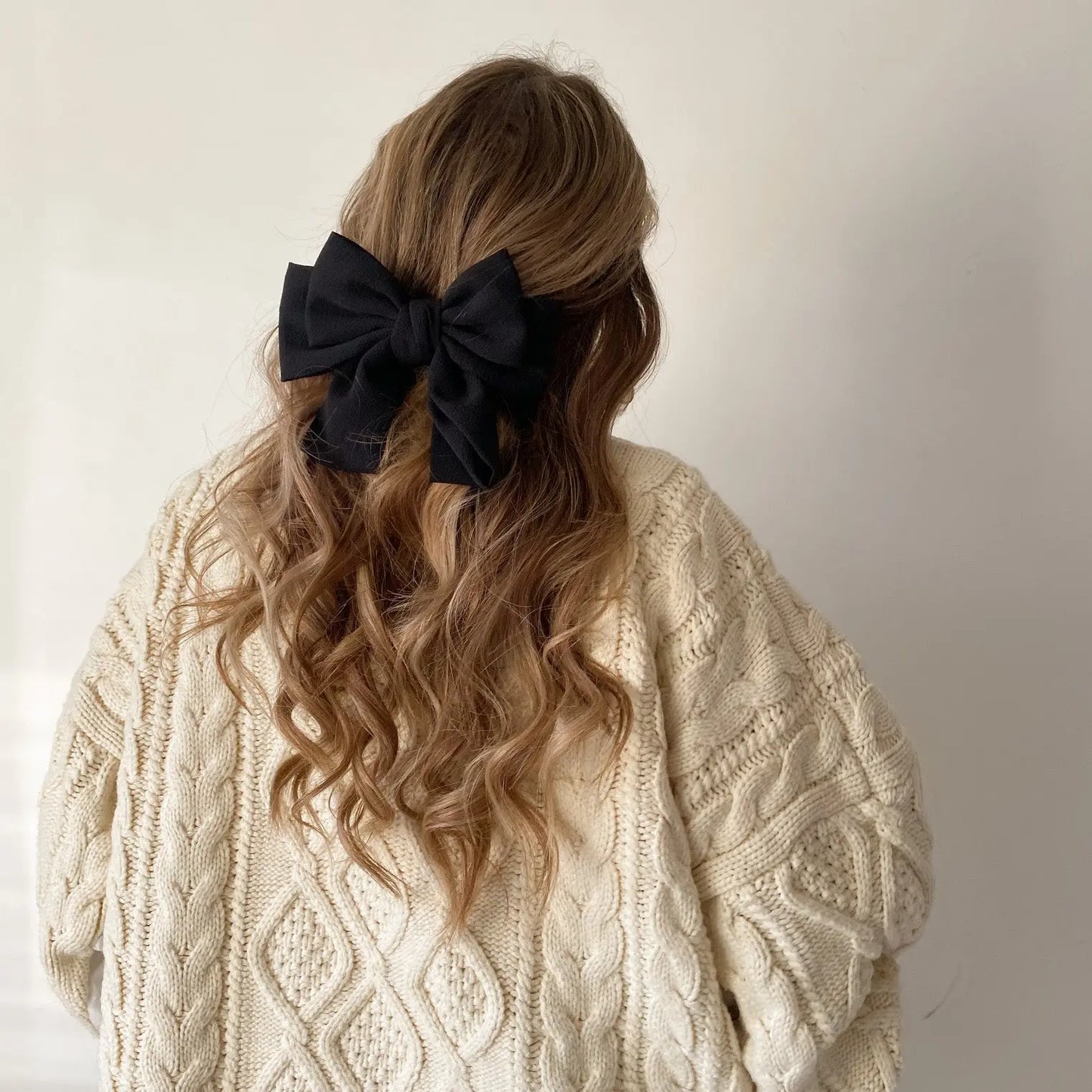 Black Double Bow Hair Clip Anisa Sojka