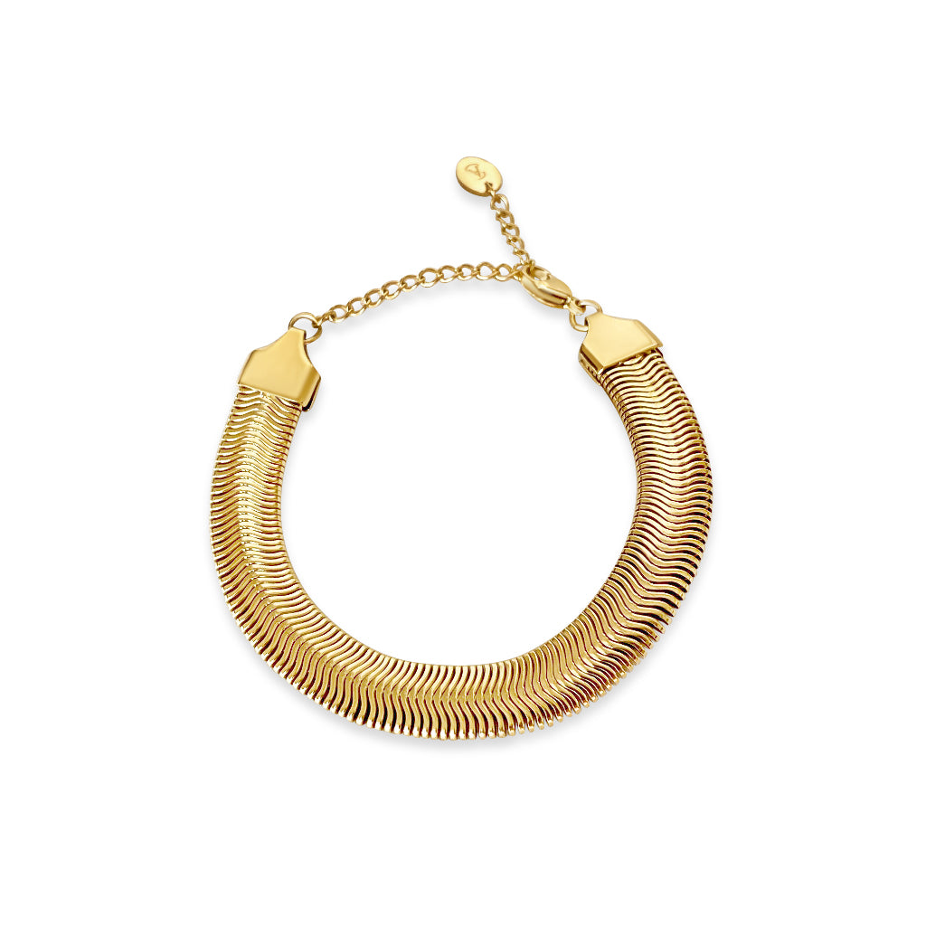 Anisa Sojka Flat Snake Bracelet