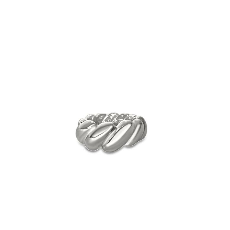 Anisa Sojka Silver Croissant Ring