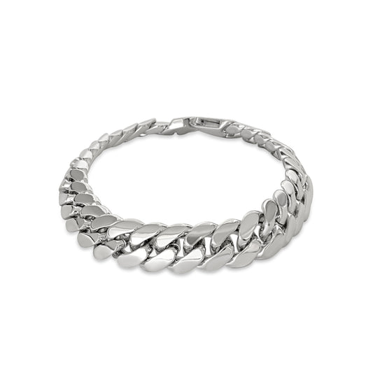 Anisa Sojka Silver Chunky Cuban Link Necklace