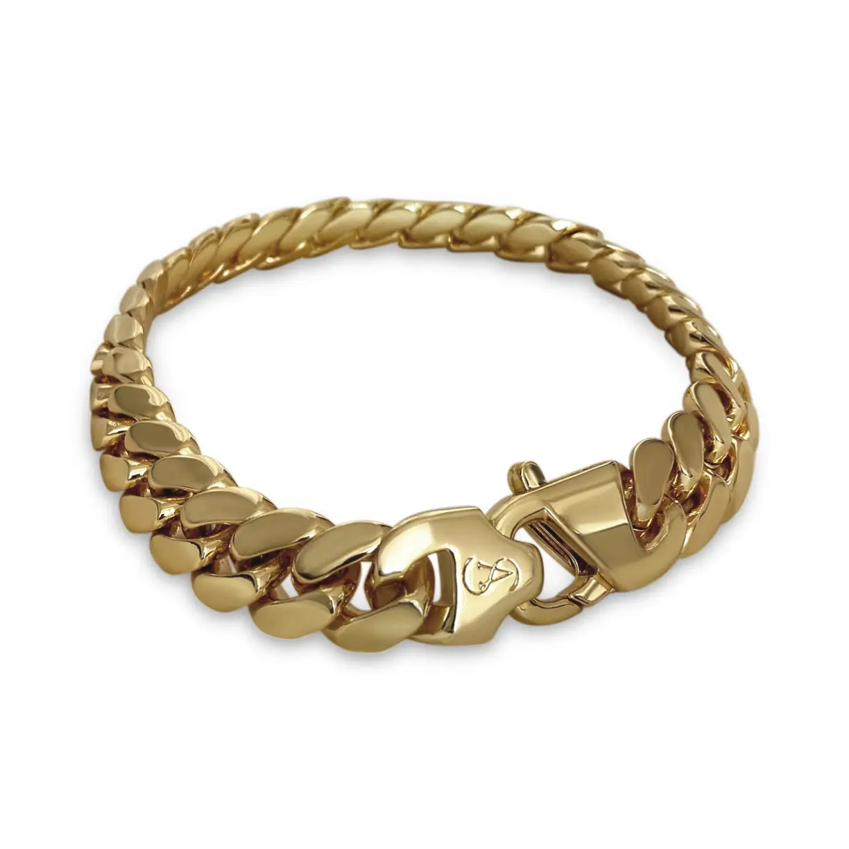 Gold Chunky Cuban Necklace Anisa Sojka