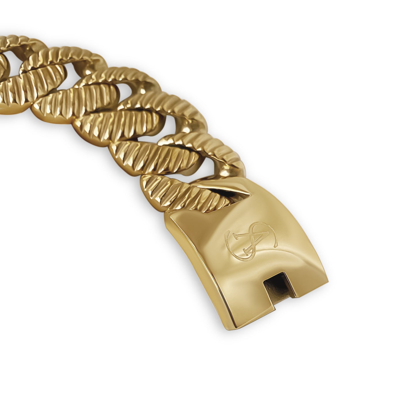 Anisa Sojka Gold Ridge Chunky Chain Necklace