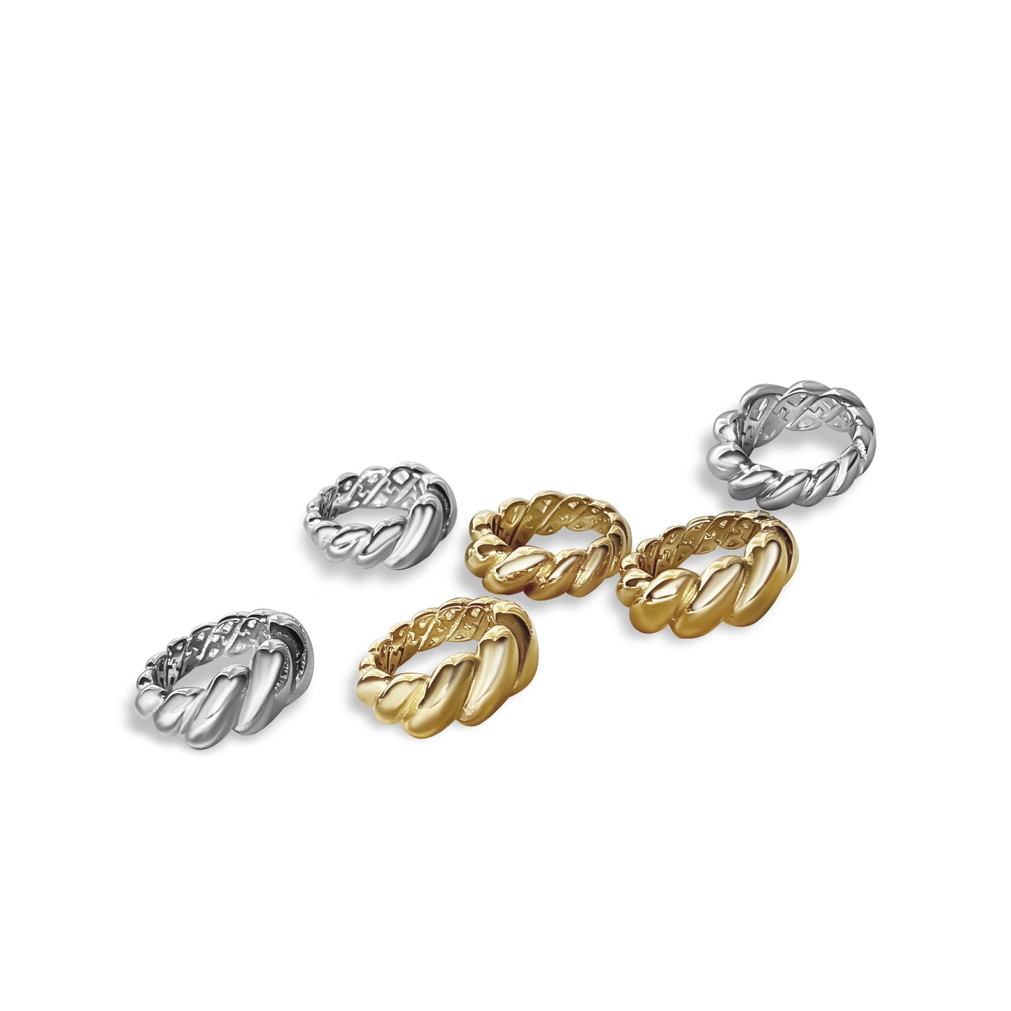 Anisa Sojka Silver & Gold Croissant Ring