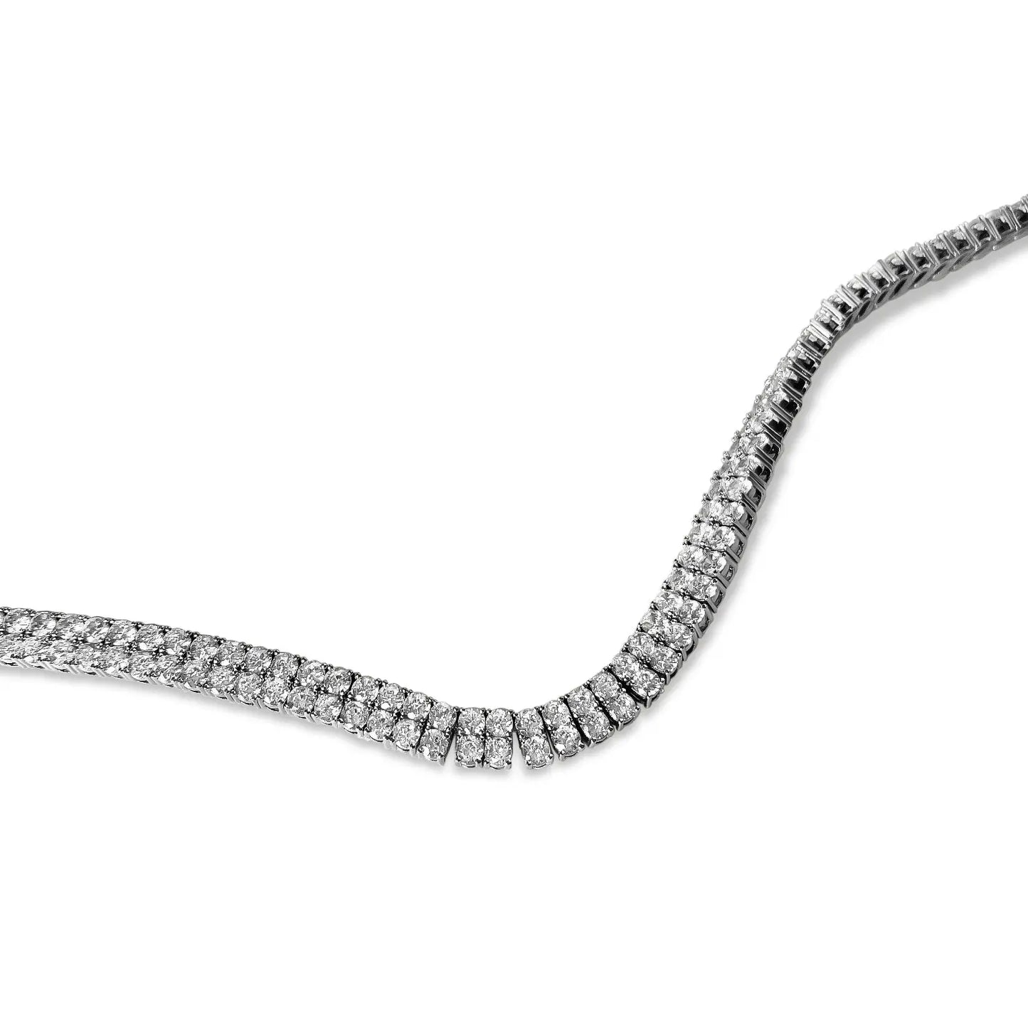 The Juliet Double Tennis Necklace & Bracelet Set Anisa Sojka