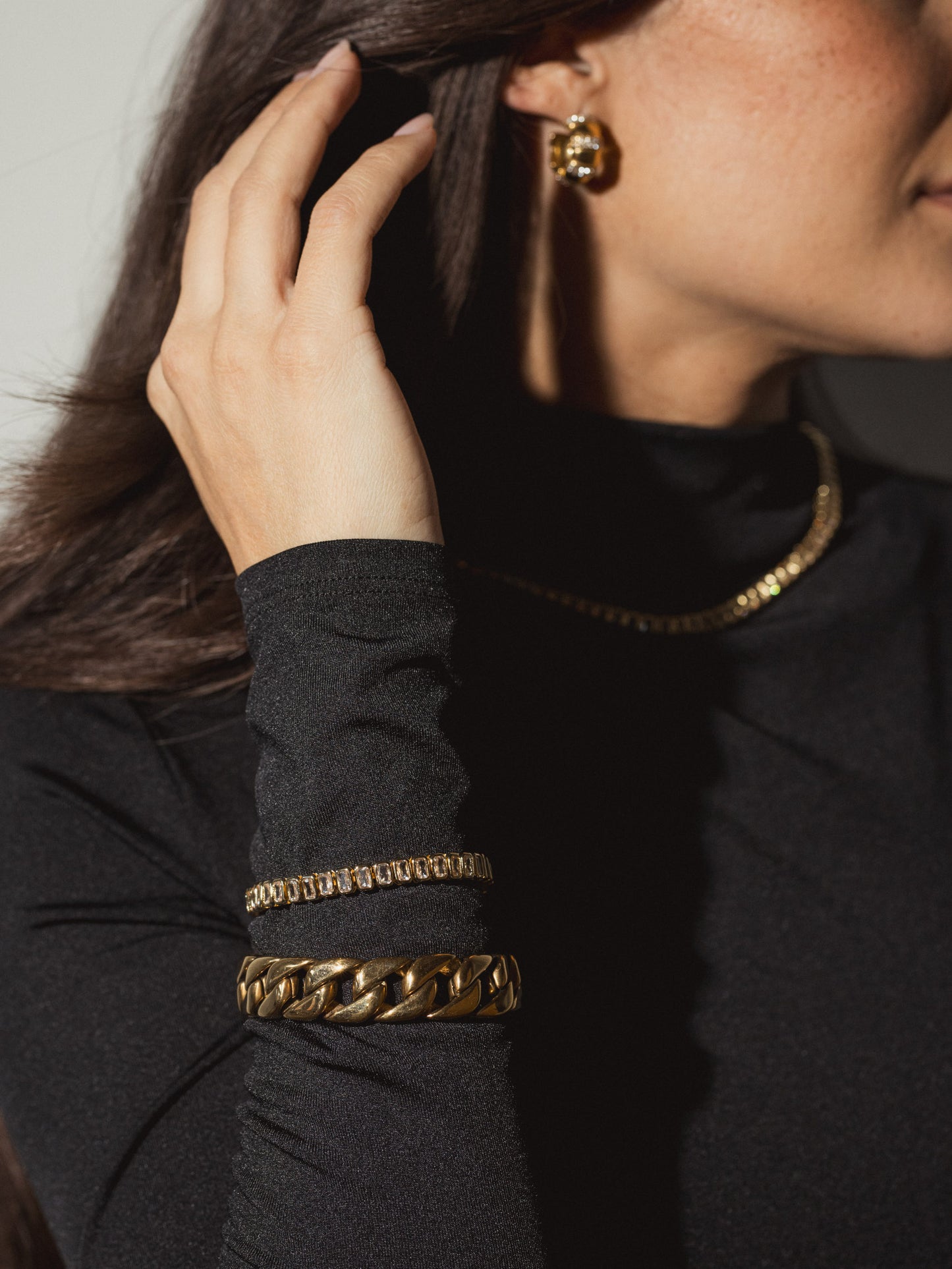 Anisa Sojka Baguette Tennis Bracelet