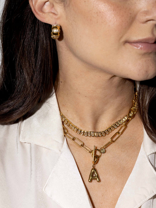 The Juliet Personalised T-Bar Necklace