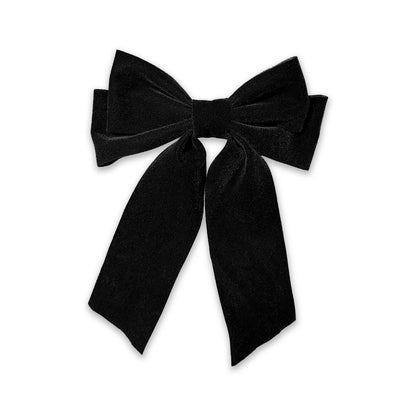 Anisa Sojka Black Velvet Bow Hair Clip