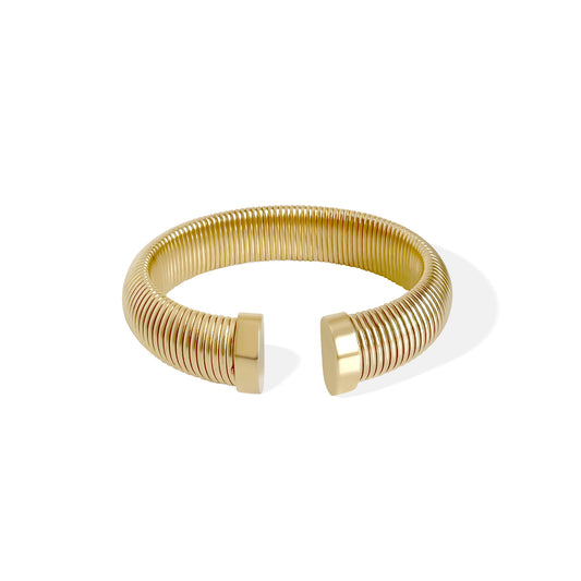Anisa Sojka Ribbed Cuff Bangle