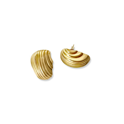 Anisa Sojka Chunky Ridge Earrings