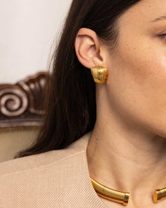 Anisa Sojka Chunky Ridge Earrings