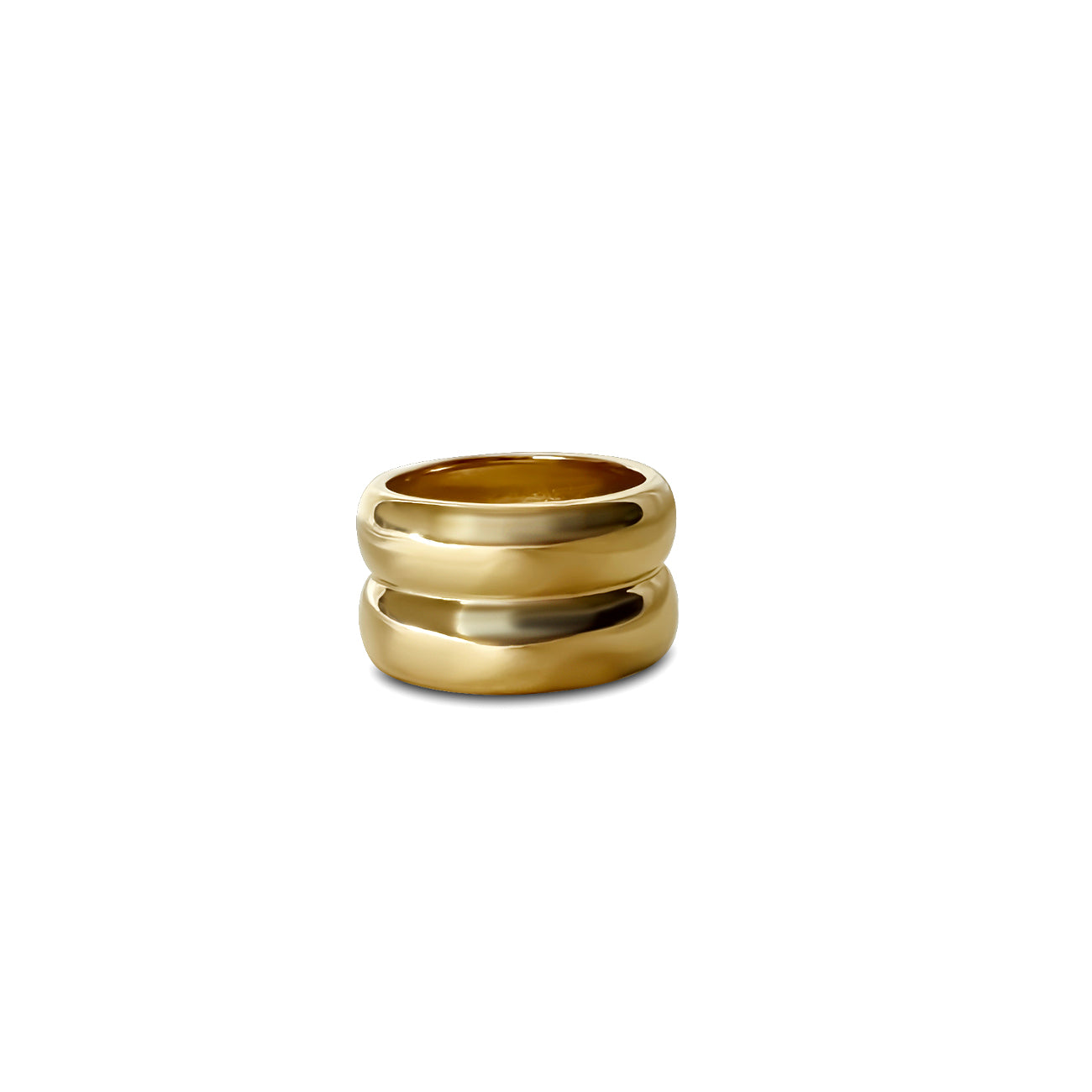 Anisa Sojka Gold Double Dome Ring