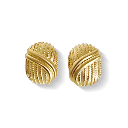 Anisa Sojka Gold Chunky Earrings