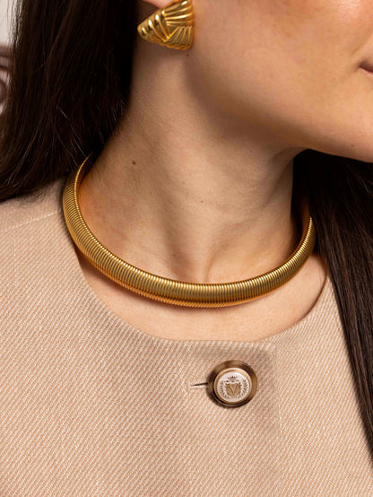 Anisa Sojka Ribbed Collar Necklace