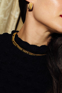 Anisa Sojka Gold Dainty Curb Chain Necklace
