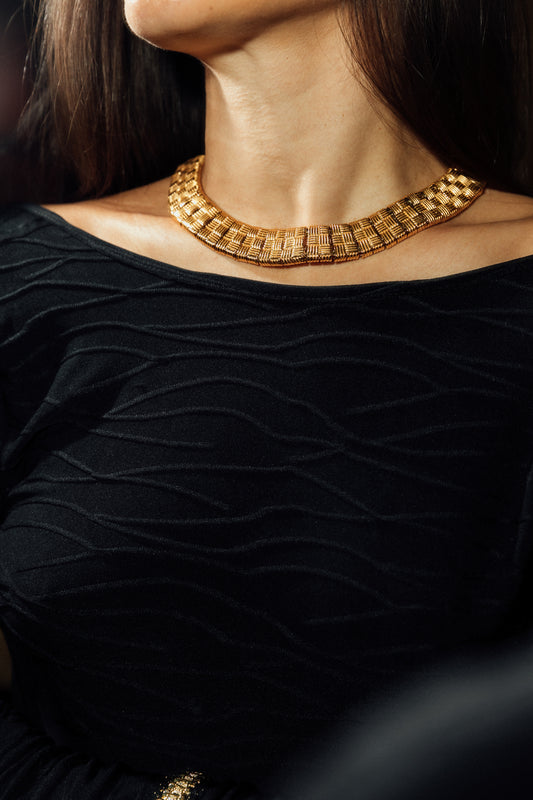Anisa Sojka Chunky Woven Necklace
