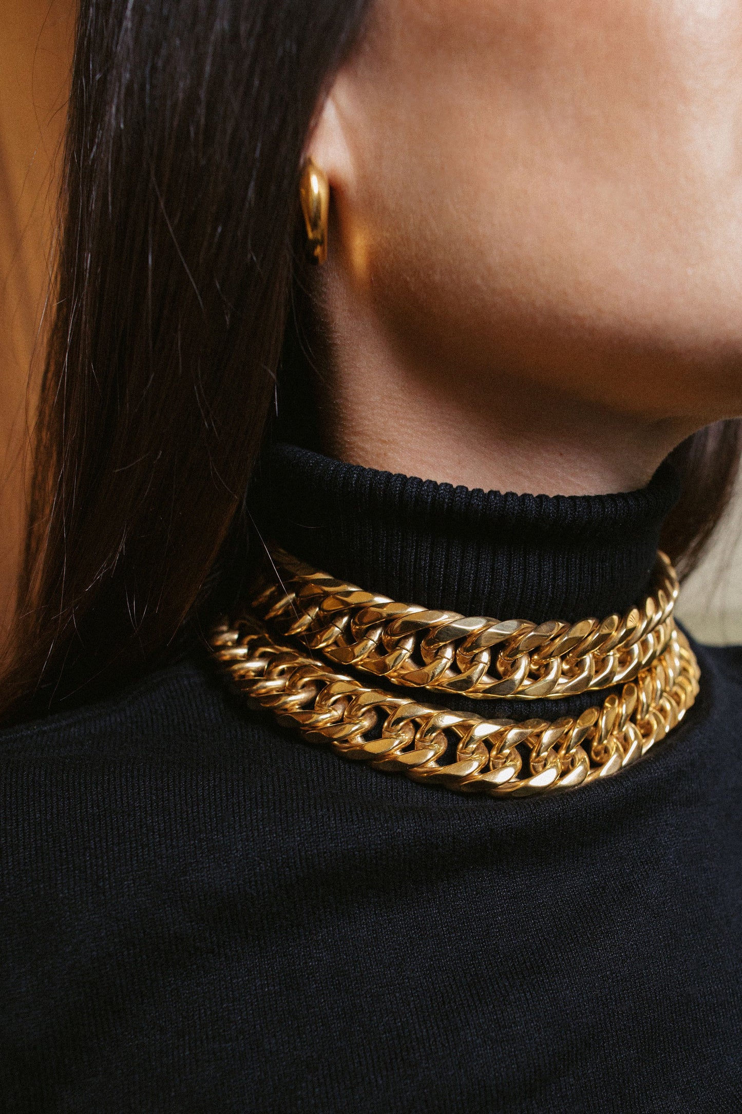 Anisa Sojka Juliet Angus Gold Chunky Choker