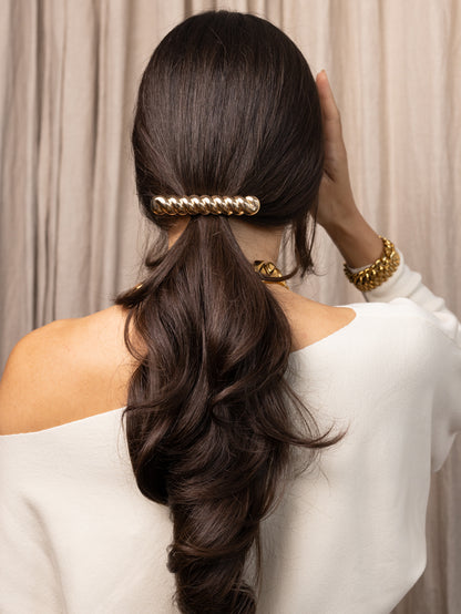 Gold Twisted Hair Clip
