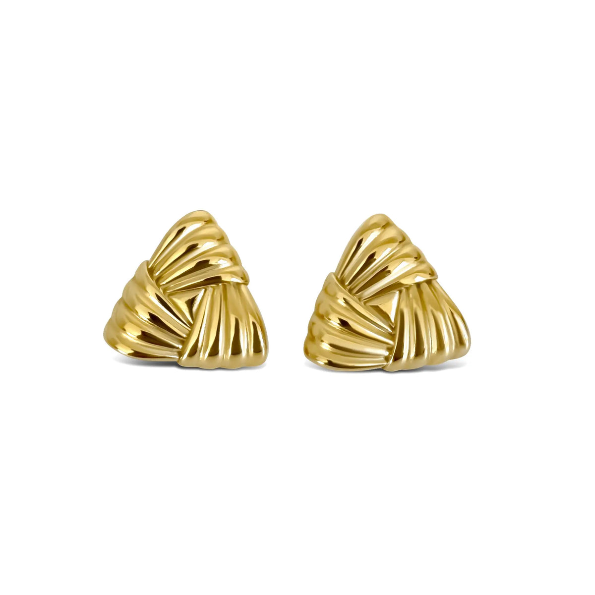 Chunky Triangular Earrings