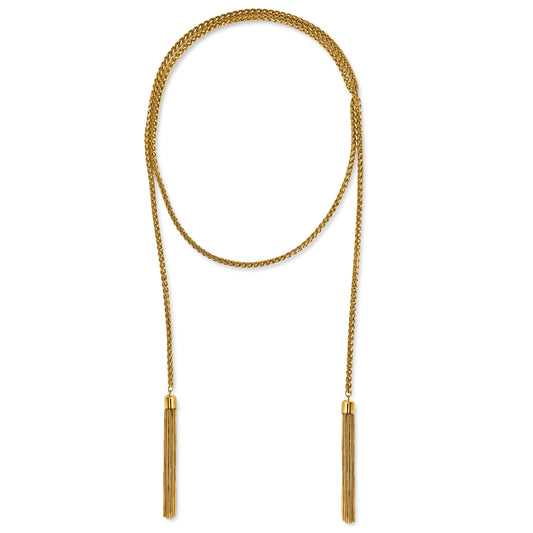 The Juliet Tassel Wrap Necklace Anisa Sojka